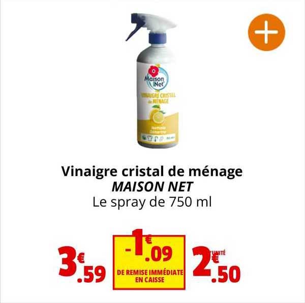 Vinaigre Cristal De Ménage Maison Net