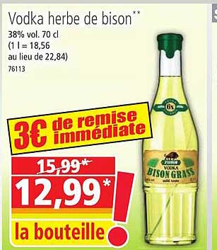 vodka herbe de bison