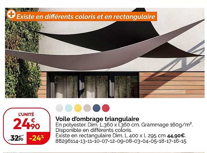 Voile D'ombrage Triangulaire