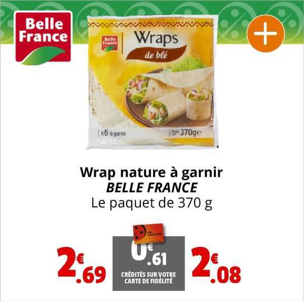 wrap nature à garnir belle france