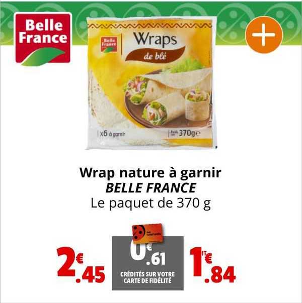 wrap nature à garnir belle france