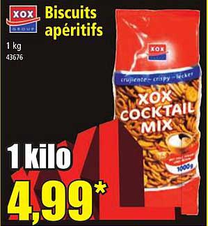 xox biscuits apéritifs