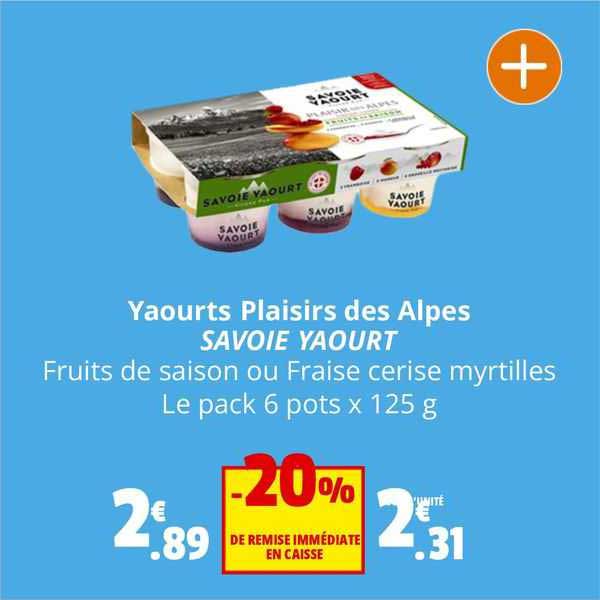 yaourts plaisirs des alpes savoie yaourt