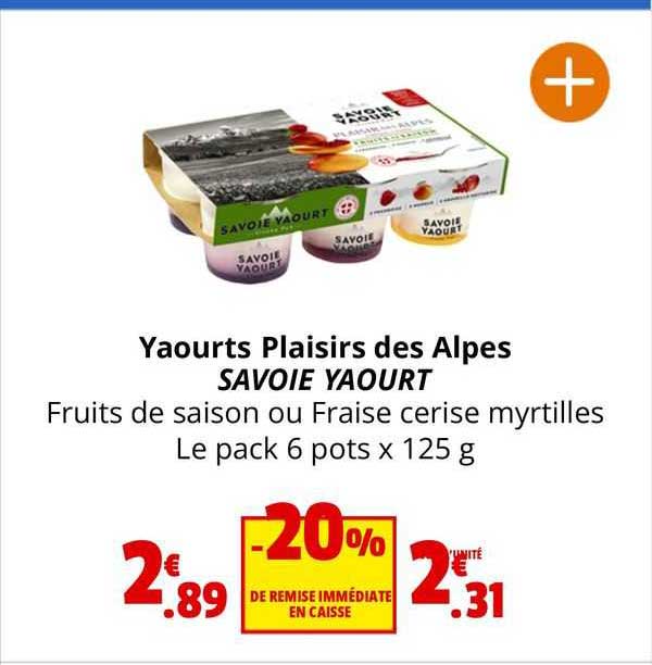 yaourts plaisirs des alpes savoie yaourt