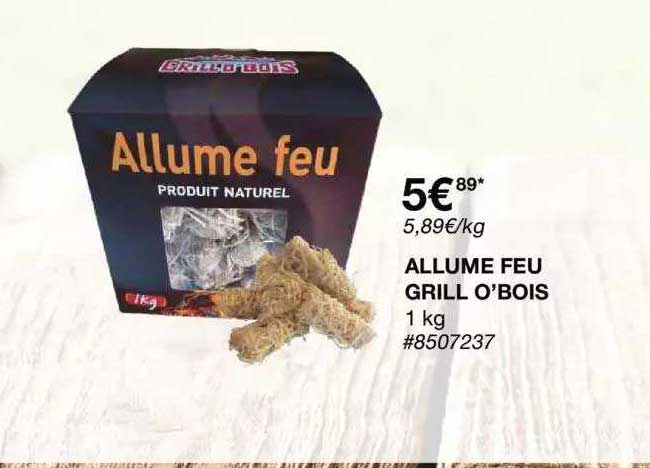 allume feu grill o'bois