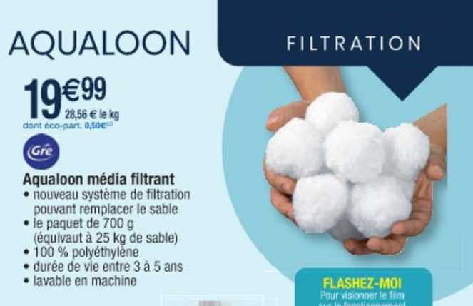 aqualoon média filtrant