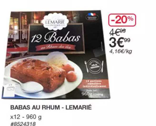 babas au rhum - lemarié