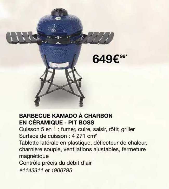 Barbecue Kamado à Charbon En Céramique - Pit Boss