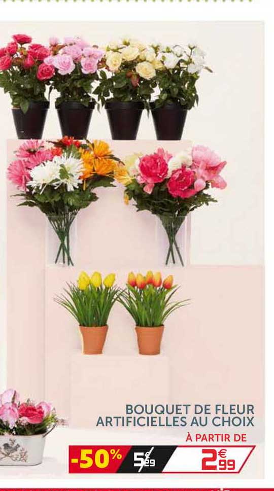 Bouquet De Fleur Artificielles Au Choix