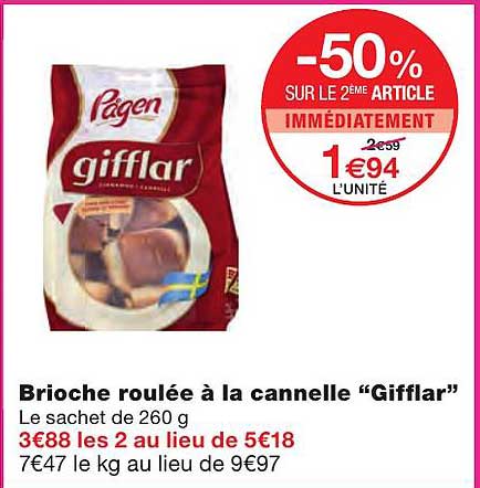 Brioche Roulée à La Cannelle "gifflar"
