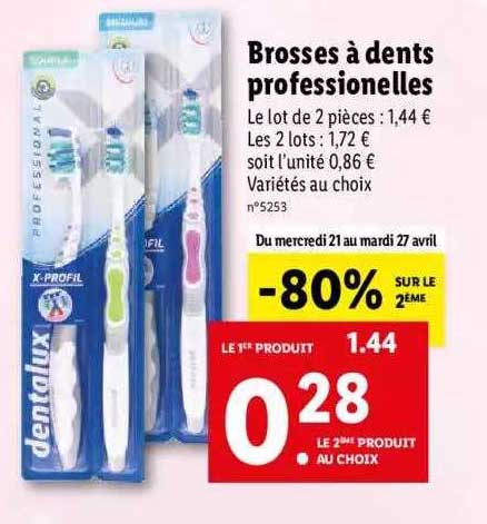 Brosses à Dents Professionelles Dentalux