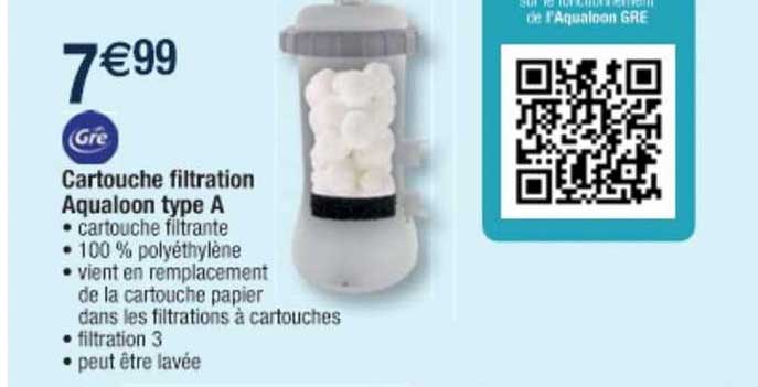 cartouche filtration aqualoon type a