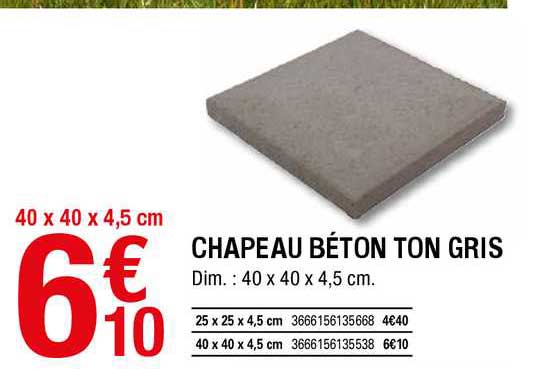 chapeau béton ton gris