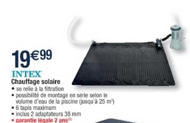 Chauffage Solaire Intex