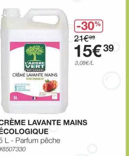 crème lavante mains écologique l'arbre vert