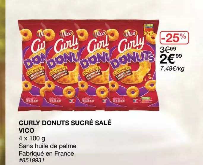 Curly Donuts Sucré Salé Vico