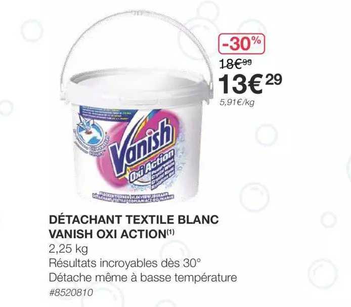 Détachant Textile Blanc Vanish Oxi Action