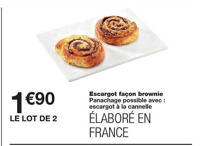 escargot façon brownie