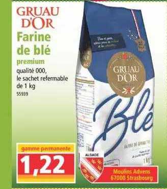 farine de blé gruau d'or