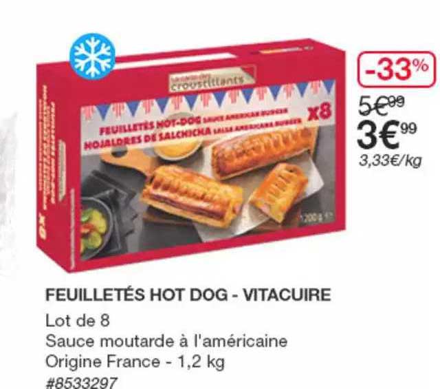 feuilletés hot dog - vitacuire