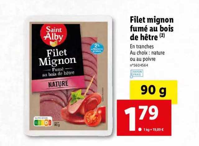 filet mignon fumé au bois de hêtre saint alby