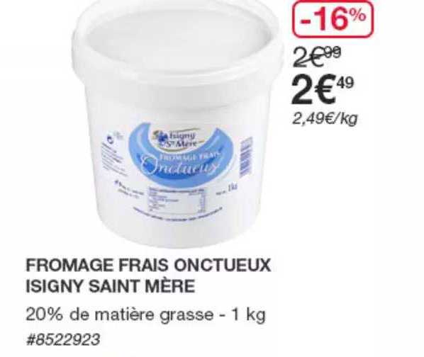 fromage frais octueux isigny saint mère