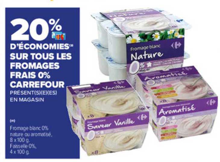 Fromages Frais 0% Carrefour