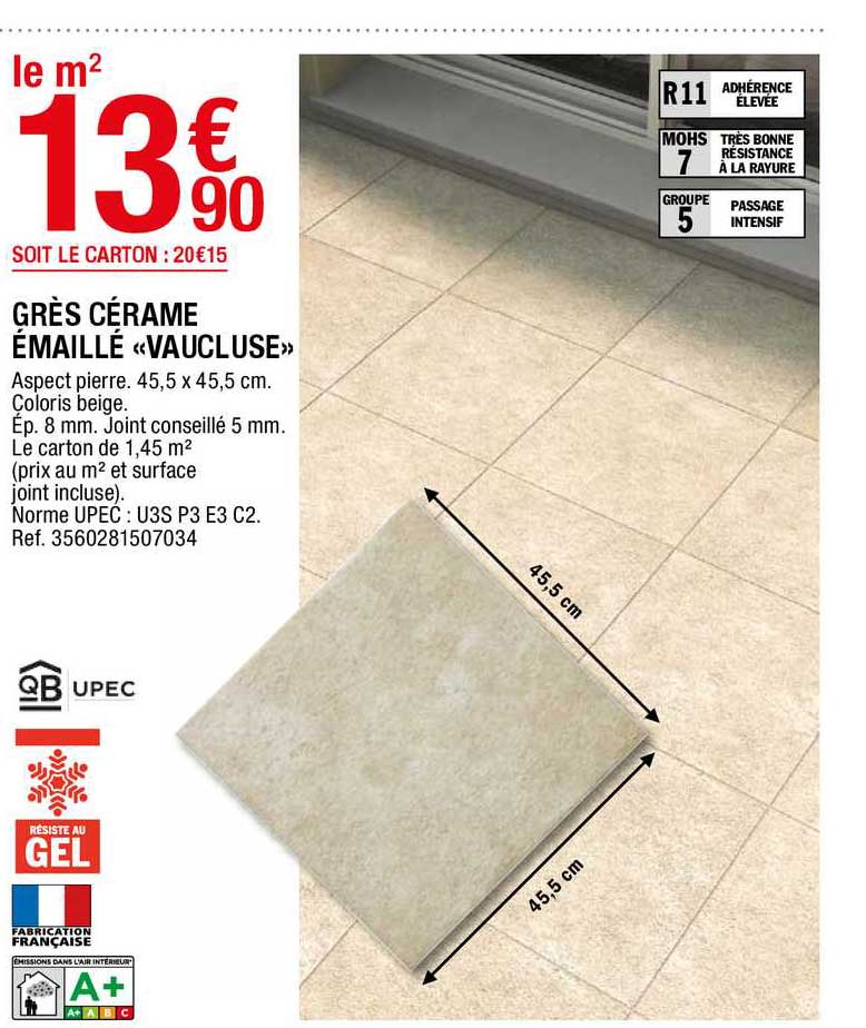 grès cérame émaillé «vaucluse»