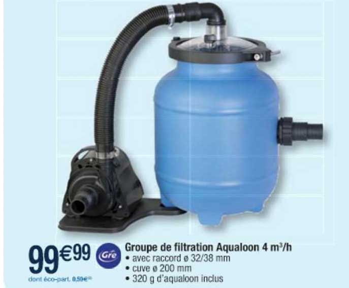 groupe de filtration aqualoon 4 m3-h gré