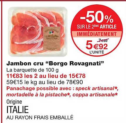 Jambon Cru "borgo Rovagnati"