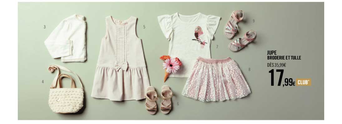 jupe broderie et tulle