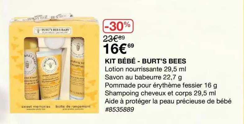 kit bébé - burt's bees