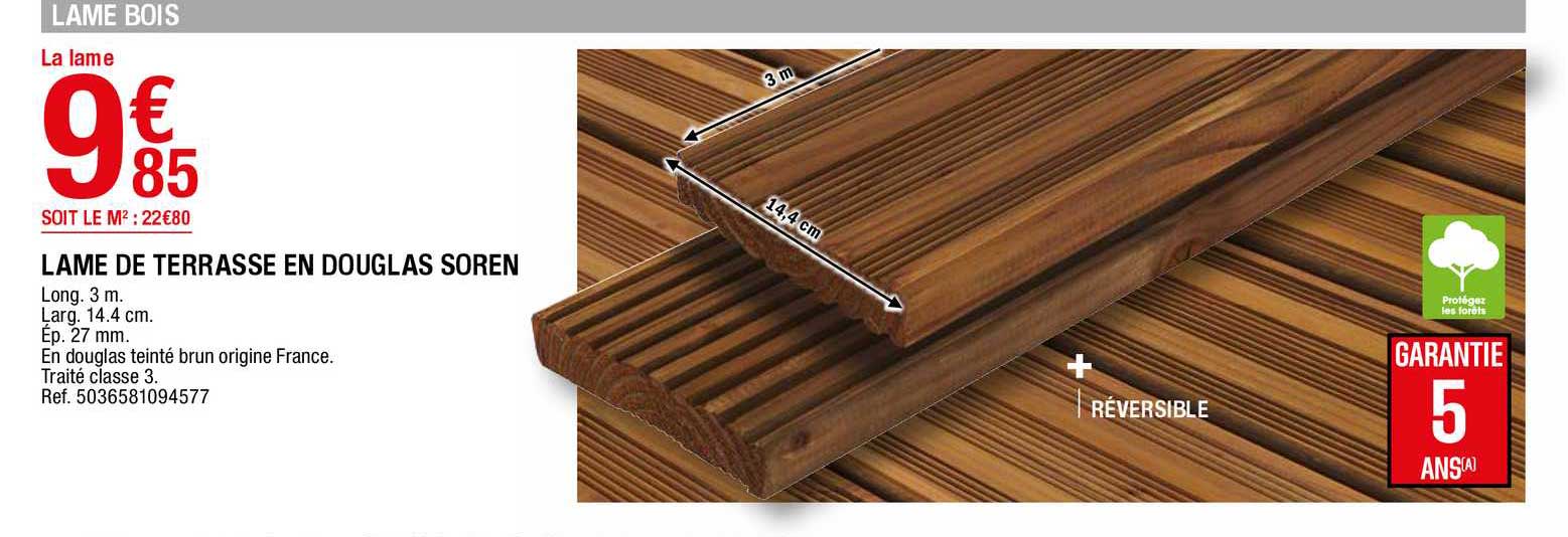 lame de terrasse en douglas soren