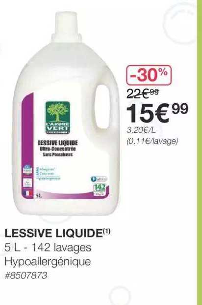 Lessive Liquide L'arbre Vert