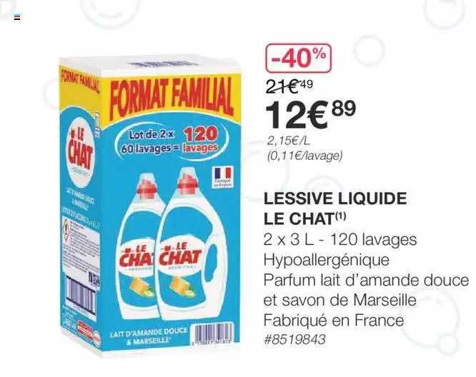 Lessive Liquide Le Chat
