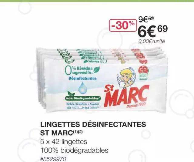 lingettes désinfectantes st marc