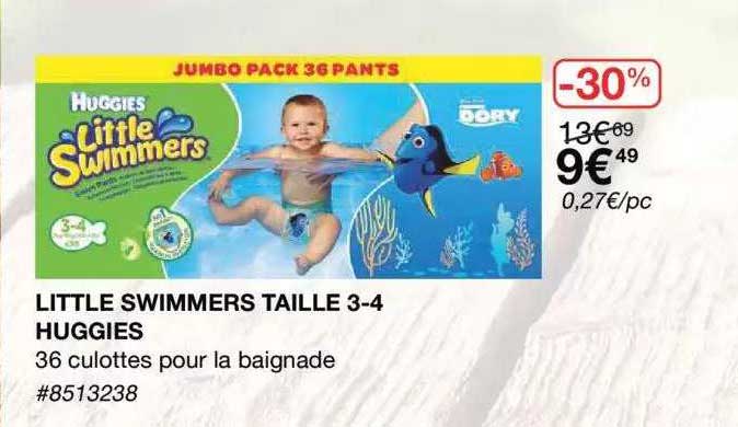little swimmers taille 3-4 huggies