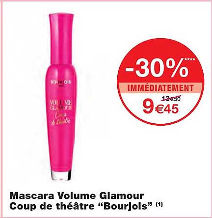 mascara volume glamour coup de théâtre "bourjois"