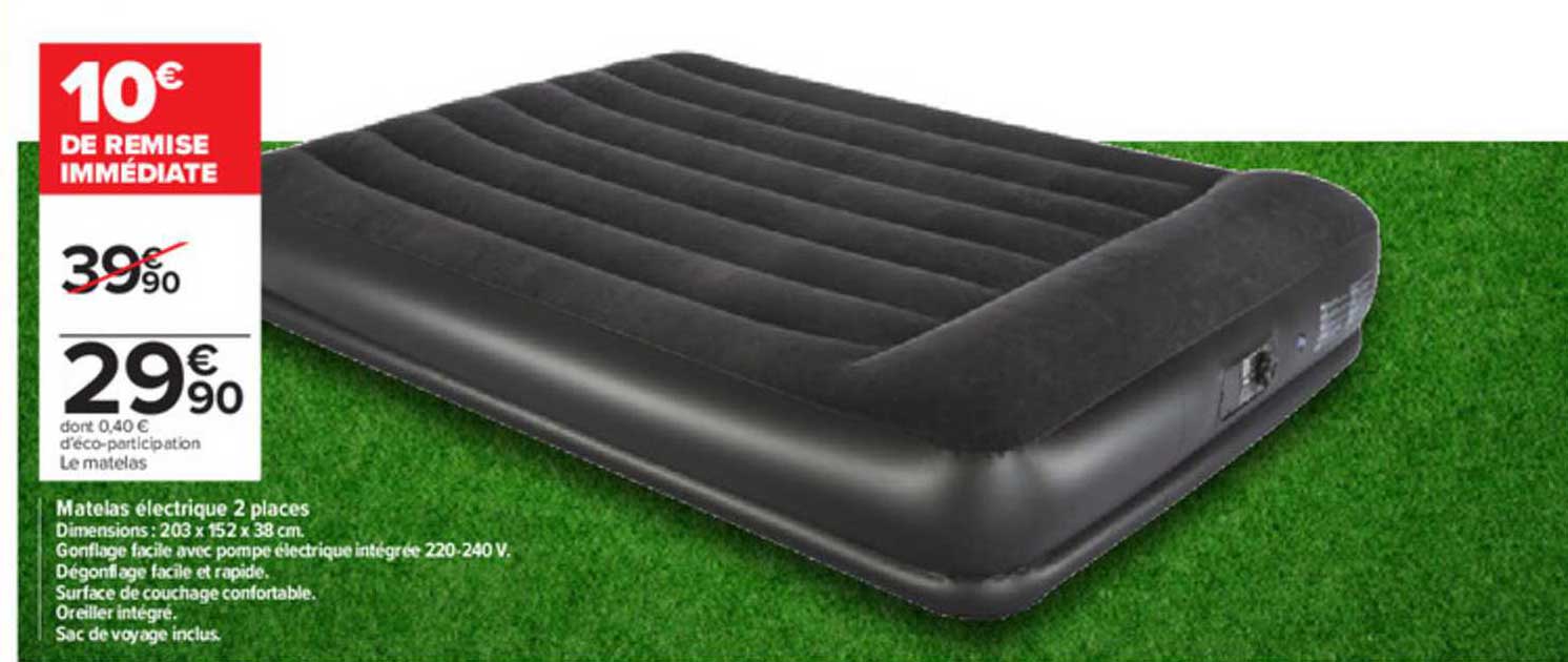 Matelas électrique 2 Places