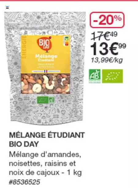 mélange étudiant bio day