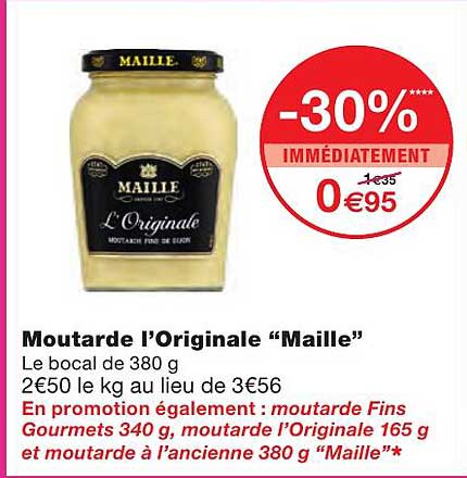 Moutarde L'originale "maille"