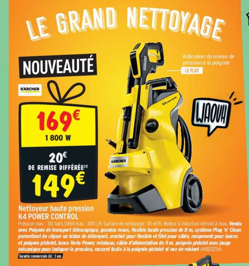 nettoyeur haute pression k4 power control