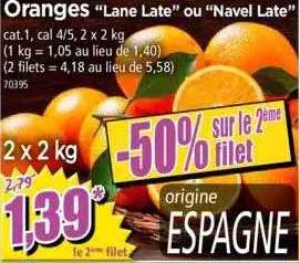 oranges "lane late" ou "navel late"