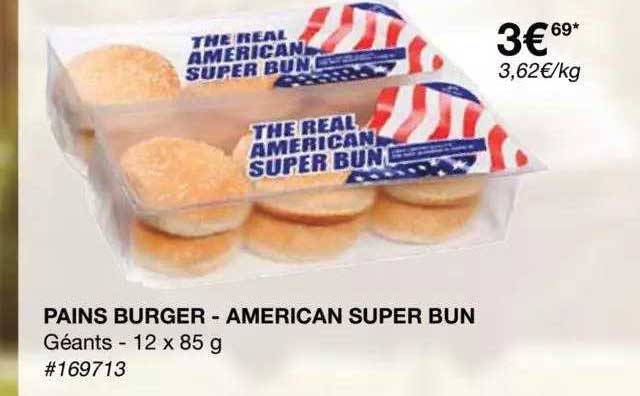 pains burger - american super bun