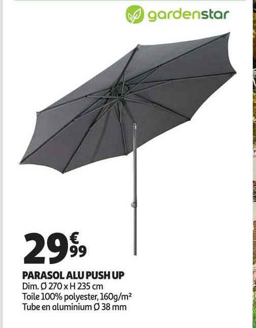 Parasol Alu Push Up Gardenstar
