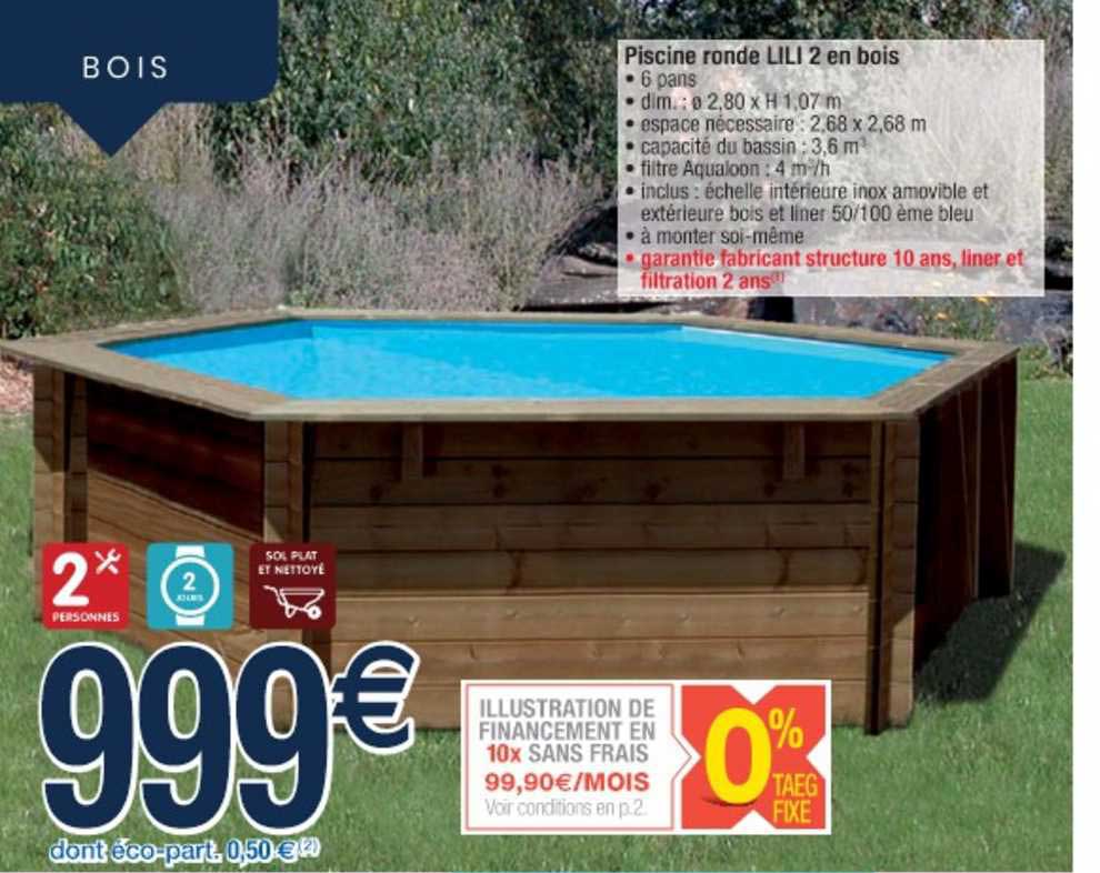 Piscine Ronde Lili 2 En Bois