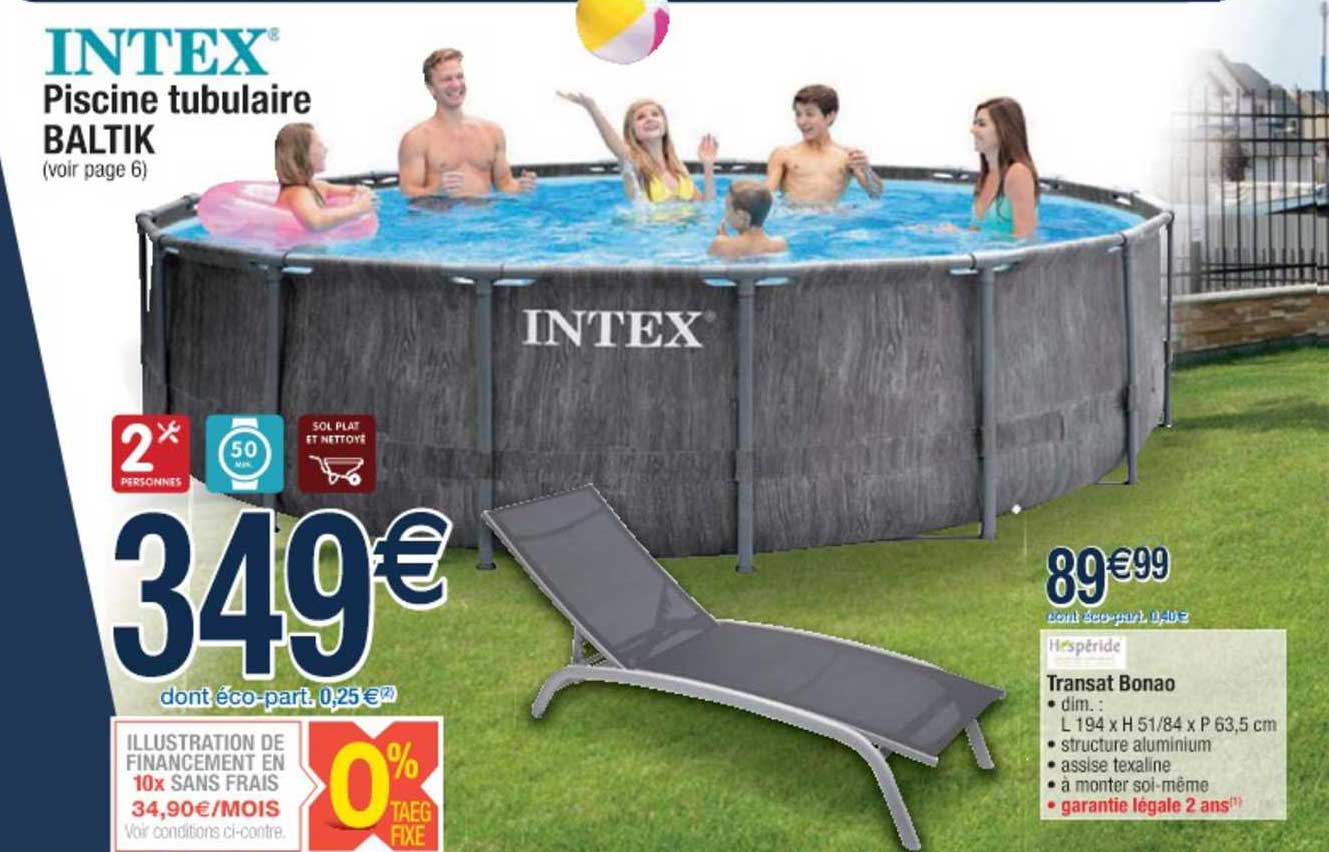 piscine tubulaire baltik, transat bonao