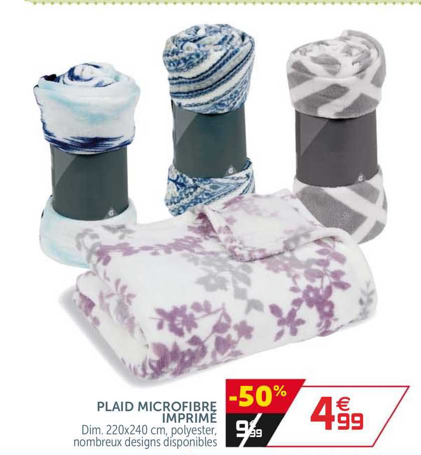 Plaid Microfibre Imprimé