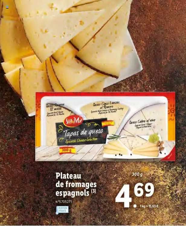 plateau de fromages espagnols