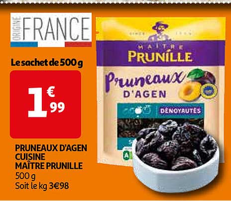 pruneaux d'agen cuisiné maître prunille